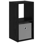 vidaXL Nachttisch Schwarz Eichen-Optik 25,5 x 22 x 49,5 cm