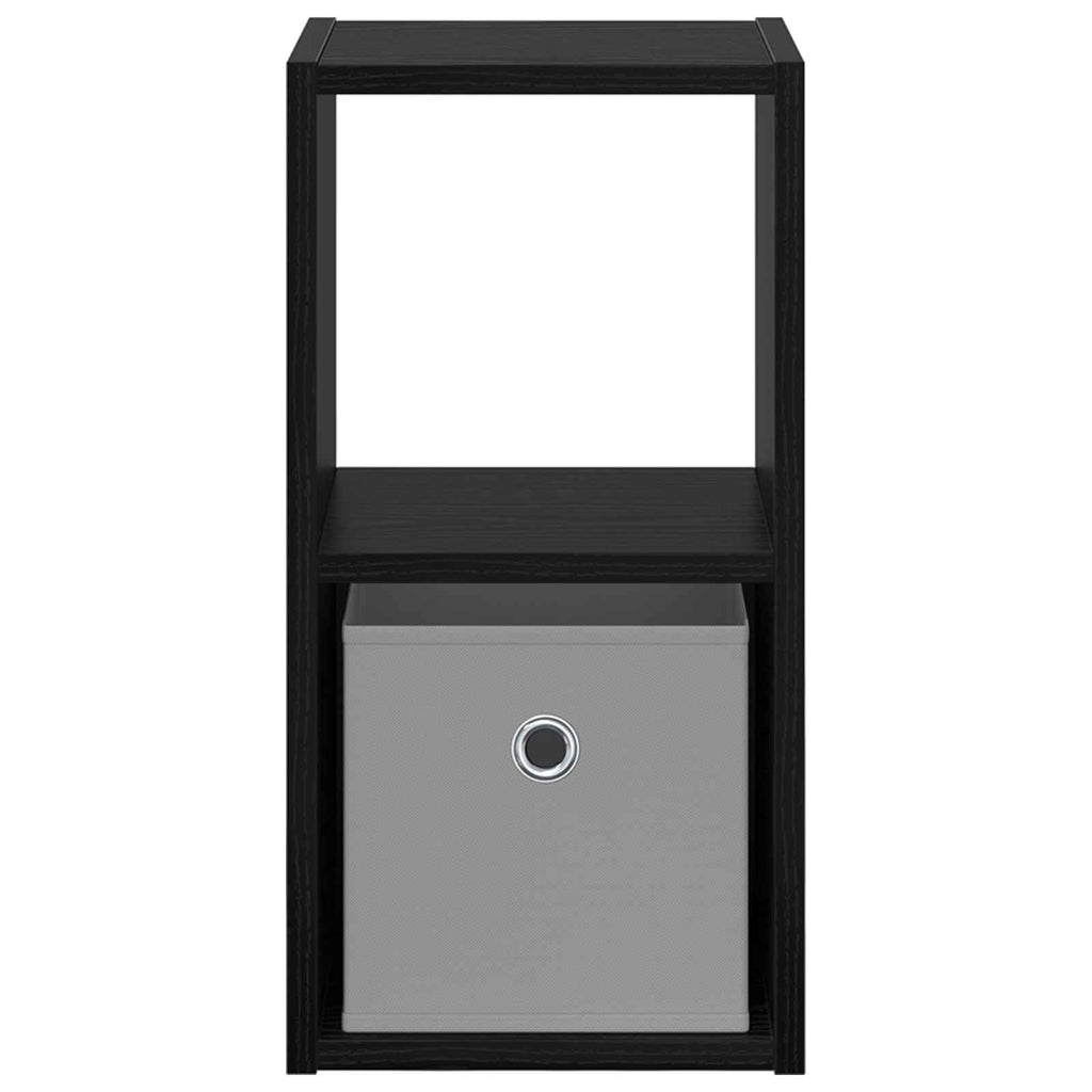 vidaXL Nachttisch Schwarz Eichen-Optik 25,5 x 22 x 49,5 cm