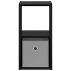 vidaXL Nachttisch Schwarz Eichen-Optik 25,5 x 22 x 49,5 cm