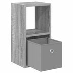vidaXL Nachttisch 2 pcs Graues Sonoma 25,5 x 22 x 49,5 cm