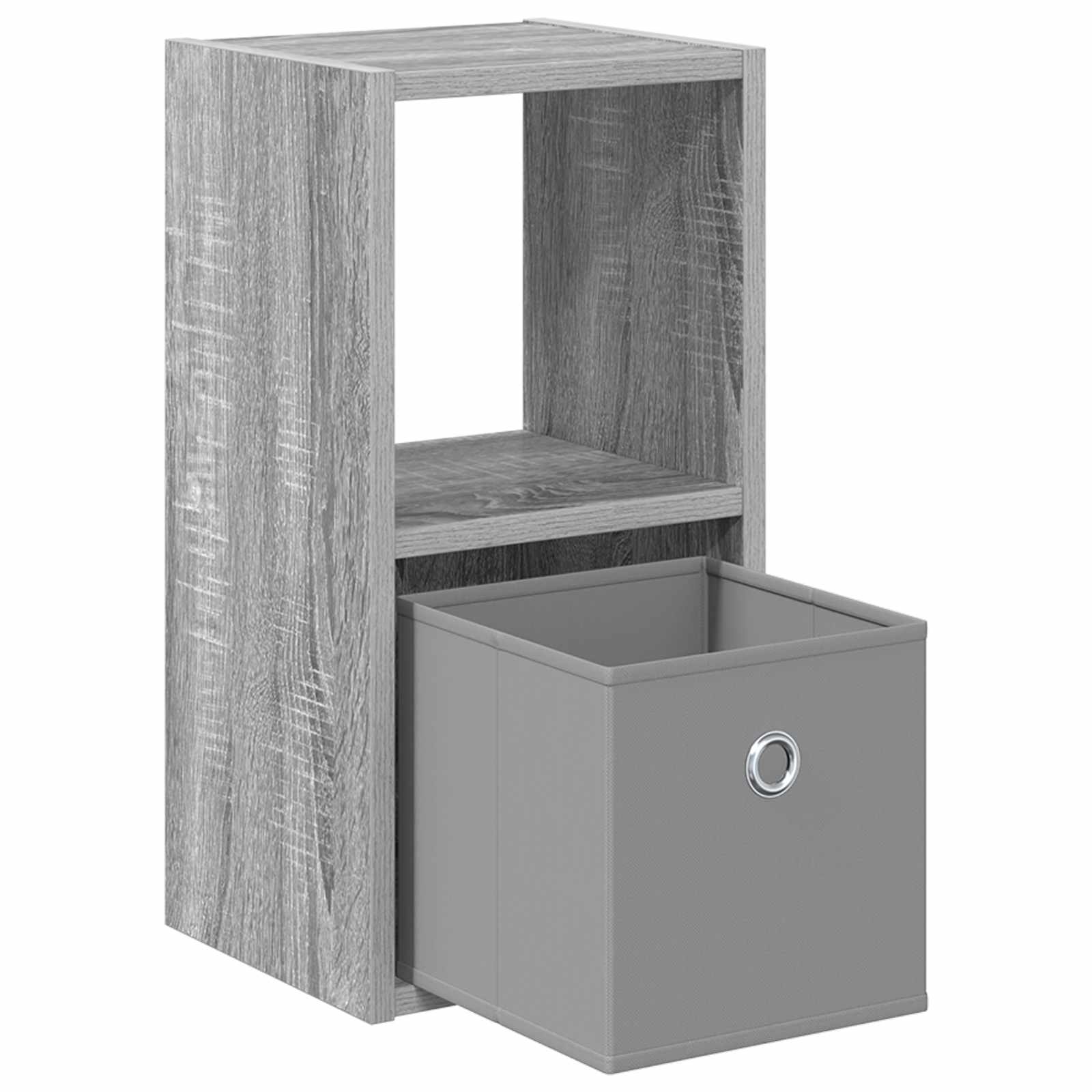 vidaXL Nachttisch 2 pcs Graues Sonoma 25,5 x 22 x 49,5 cm
