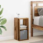 vidaXL Nachttisch Altholz 25,5 x 22 x 49,5 cm Holzwerkstoff