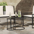 vidaXL Kaffeetisch Set 2 pcs 55 x 55 x 45 cm Stahl
