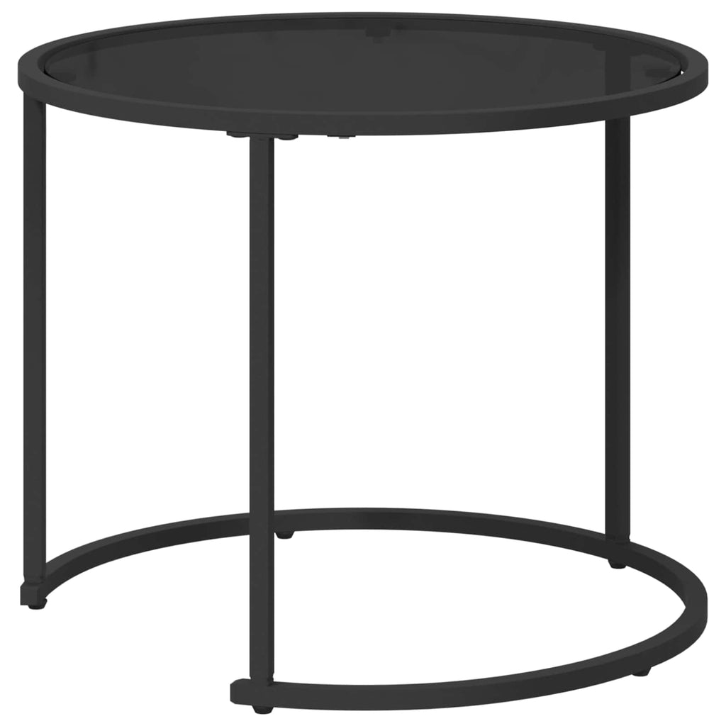 vidaXL Kaffeetisch Set 2 pcs 55 x 55 x 45 cm Stahl