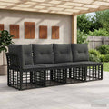 vidaXL 4-Sitzer Garten-Sofa mit linker Armlehne 4 pcs 4-Sitzanzahl