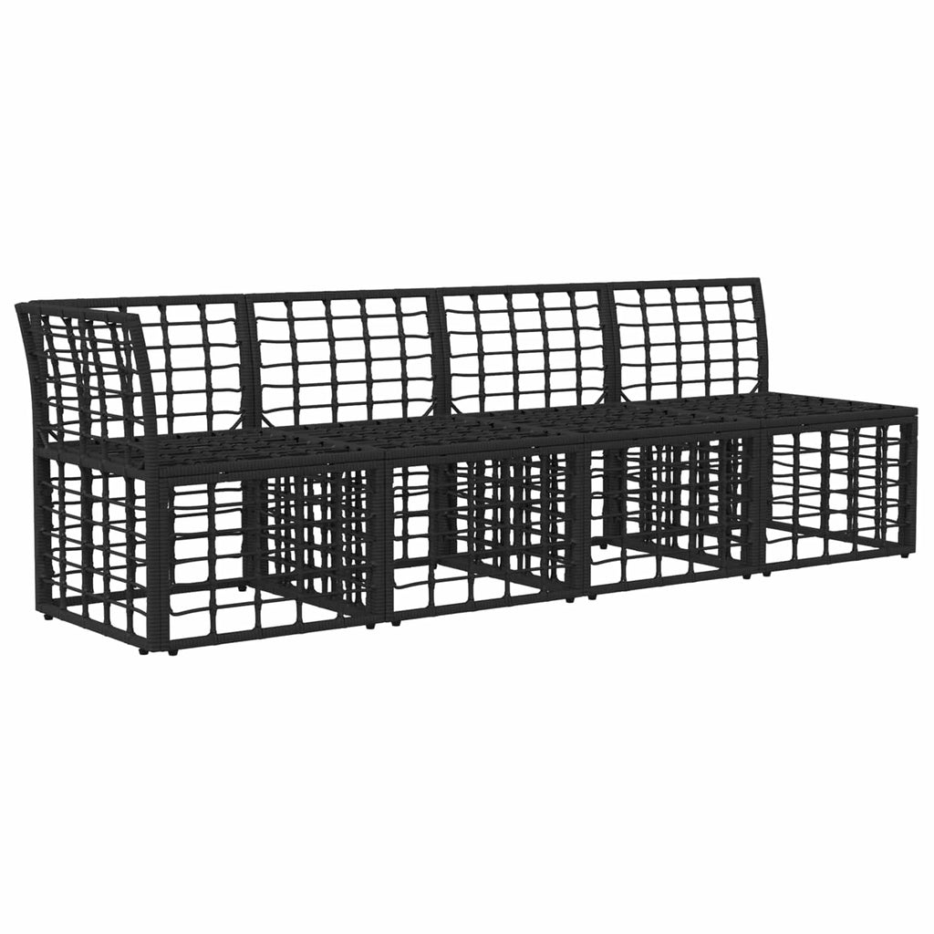 vidaXL 4-Sitzer Garten-Sofa mit linker Armlehne 4 pcs 4-Sitzanzahl