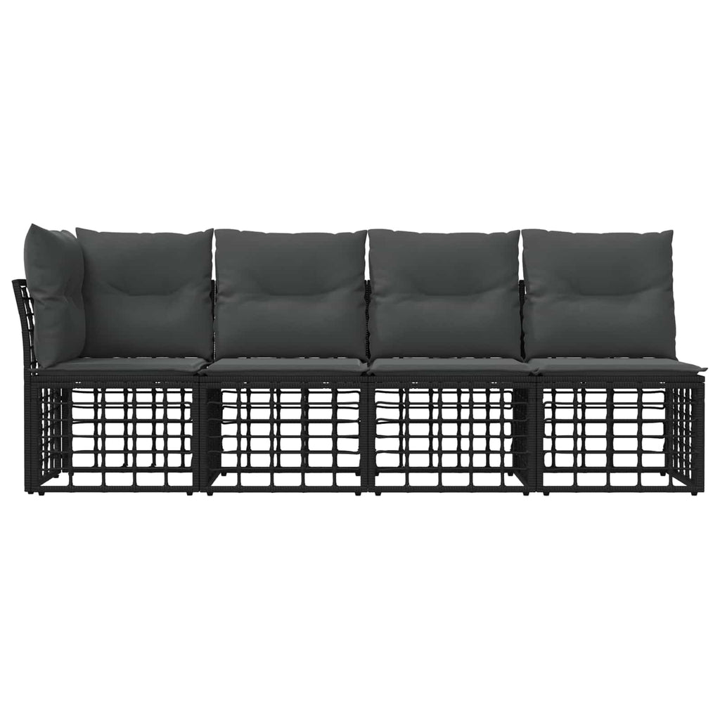 vidaXL 4-Sitzer Garten-Sofa mit linker Armlehne 4 pcs 4-Sitzanzahl