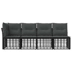 vidaXL 4-Sitzer Garten-Sofa mit linker Armlehne 4 pcs 4-Sitzanzahl