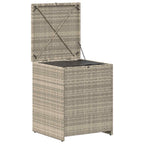 vidaXL Kissenbox Hellgrau 55 x 55 x 69 cm Poly-Rattan
