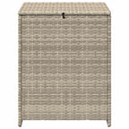vidaXL Kissenbox Hellgrau 55 x 55 x 69 cm Poly-Rattan