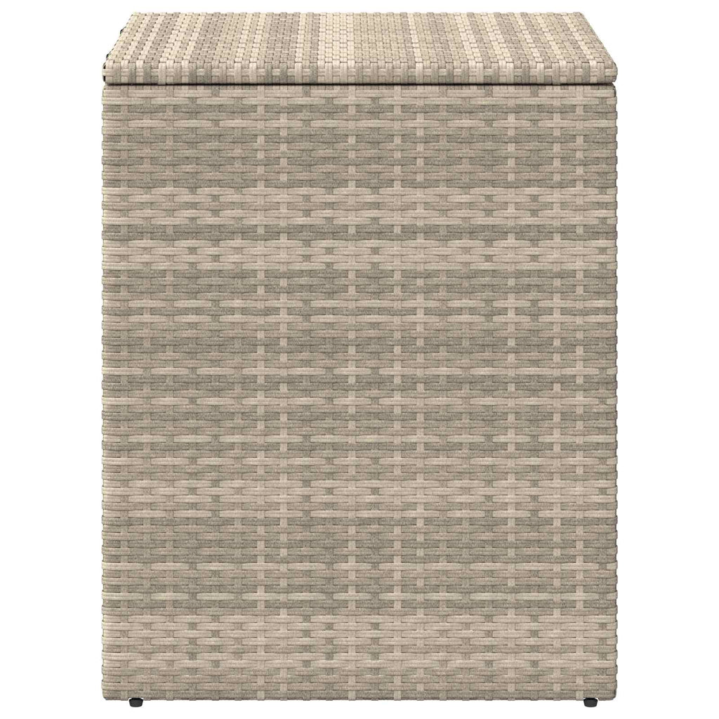 vidaXL Kissenbox Hellgrau 55 x 55 x 69 cm Poly-Rattan