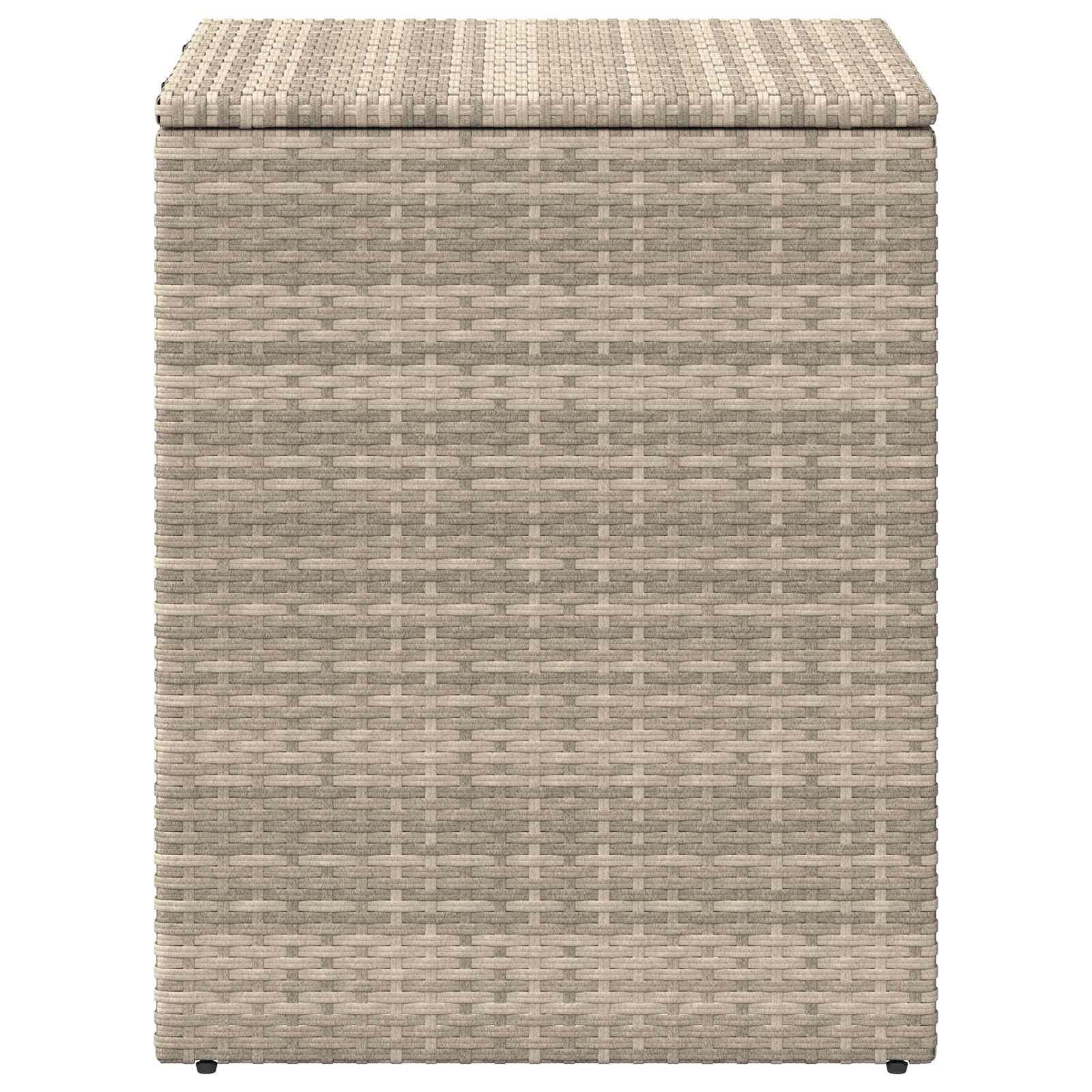 vidaXL Kissenbox Hellgrau 55 x 55 x 69 cm Poly-Rattan