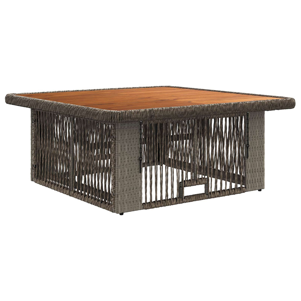 vidaXL Garten Essgruppe 3 pcs Grau und Dunkelgrau Poly-Rattan