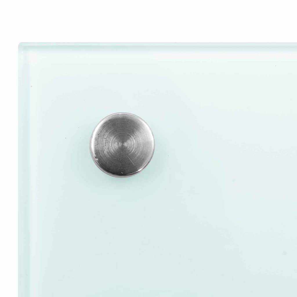 vidaXL Küchenrückwand 2 pcs Weiß 90 x 40 cm Gehärtetes Glas