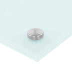 vidaXL Küchenrückwand 2 pcs Weiß 90 x 40 cm Gehärtetes Glas