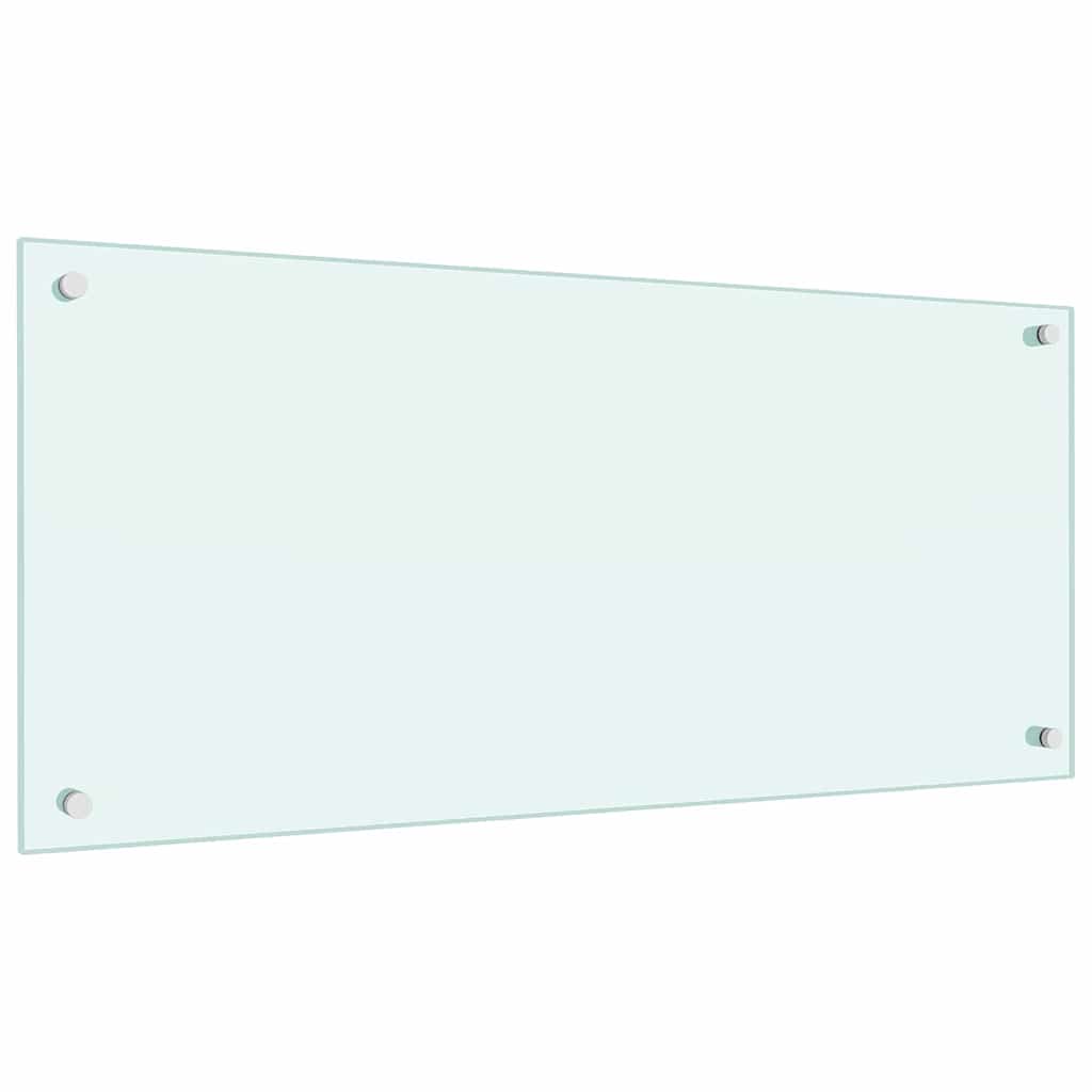 vidaXL Küchenrückwand 2 pcs Weiß 90 x 40 cm Gehärtetes Glas