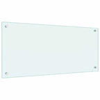 vidaXL Küchenrückwand 2 pcs Weiß 90 x 40 cm Gehärtetes Glas