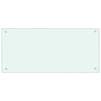vidaXL Küchenrückwand 2 pcs Weiß 90 x 40 cm Gehärtetes Glas