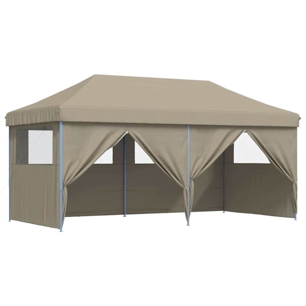 vidaXL Partyzelt Pop-up Taupe 580 x 292 x 315 cm Oxford-Stoff