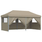 vidaXL Partyzelt Pop-up Taupe 580 x 292 x 315 cm Oxford-Stoff