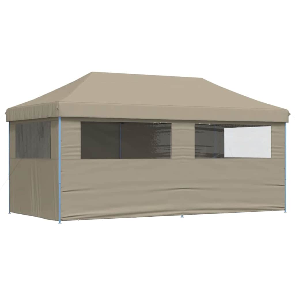 vidaXL Partyzelt Pop-up Taupe 580 x 292 x 315 cm Oxford-Stoff