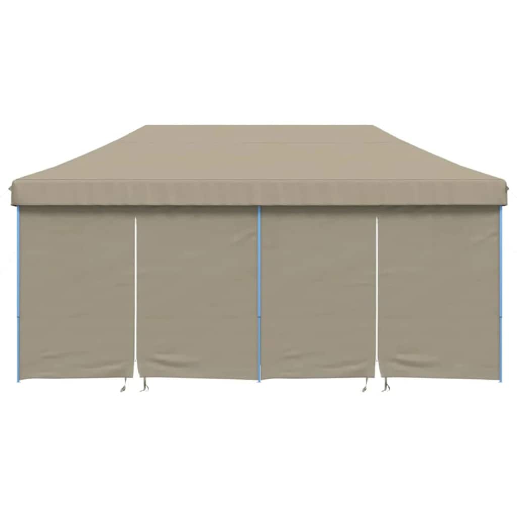 vidaXL Partyzelt Pop-up Taupe 580 x 292 x 315 cm Oxford-Stoff