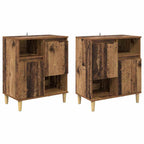 vidaXL Sideboards 2 pcs Altholz 60 x 35 x 70 cm Holzwerkstoff