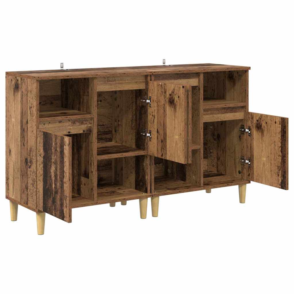 vidaXL Sideboards 2 pcs Altholz 60 x 35 x 70 cm Holzwerkstoff