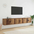 vidaXL Wand-TV-Schrank Set 3 pcs Altholz 80 x 34,5 x 40 cm