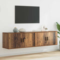 vidaXL Wand-TV-Schrank Set 2 pcs Altholz 80 x 34,5 x 40 cm