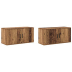 vidaXL Wand-TV-Schrank Set 2 pcs Altholz 80 x 34,5 x 40 cm