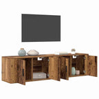 vidaXL Wand-TV-Schrank Set 2 pcs Altholz 80 x 34,5 x 40 cm