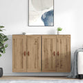 vidaXL Wandmontierter Schrank 2 pcs Artisan-Eiche 69,5 x 34 x 90 cm