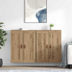 vidaXL Wandmontierter Schrank 2 pcs Artisan-Eiche 69,5 x 34 x 90 cm