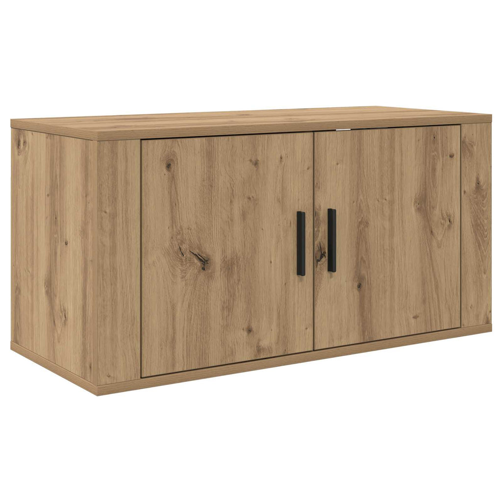 vidaXL Wand-TV-Schrank Set 2 pcs Artisan-Eiche 80 x 34,5 x 40 cm
