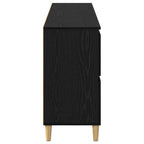 vidaXL Sideboards 3 pcs Schwarz Eichen-Optik 60 x 35 x 70 cm