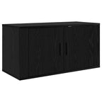 vidaXL Wand-TV-Schrank Set 3 pcs Schwarz Eichen-Optik Holzwerkstoff