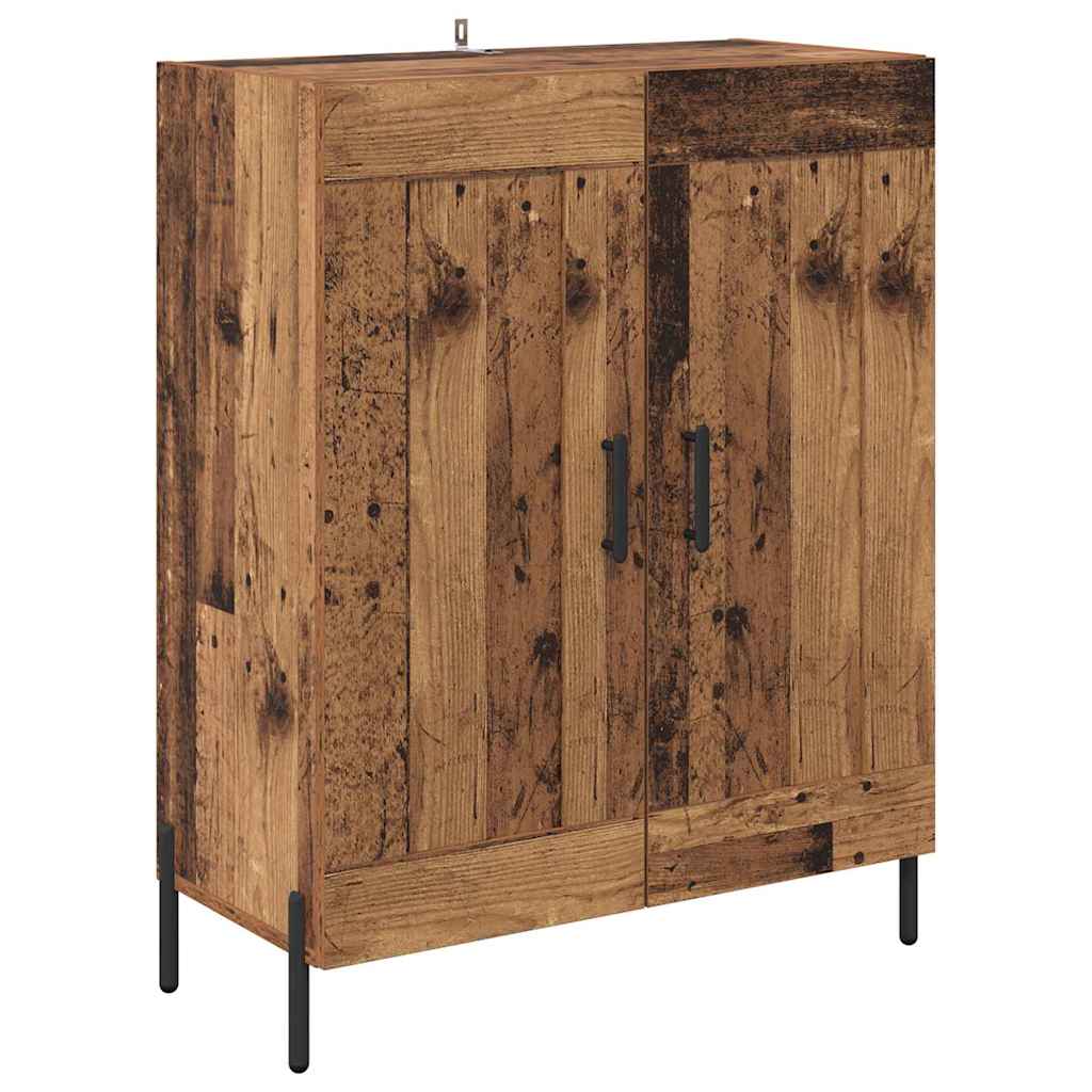 vidaXL Highboard 2 pcs Altholz Holzwerkstoff