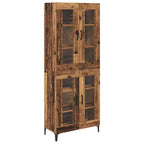 vidaXL Highboard Wandmontiert Altholz 69,5 x 34 x 180 cm Holzwerkstoff