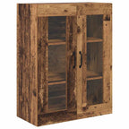 vidaXL Highboard Wandmontiert Altholz 69,5 x 34 x 180 cm Holzwerkstoff