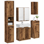 vidaXL Badezimmermöbel-Set mit Schubladen 5 pcs Altholz Holzwerkstoff