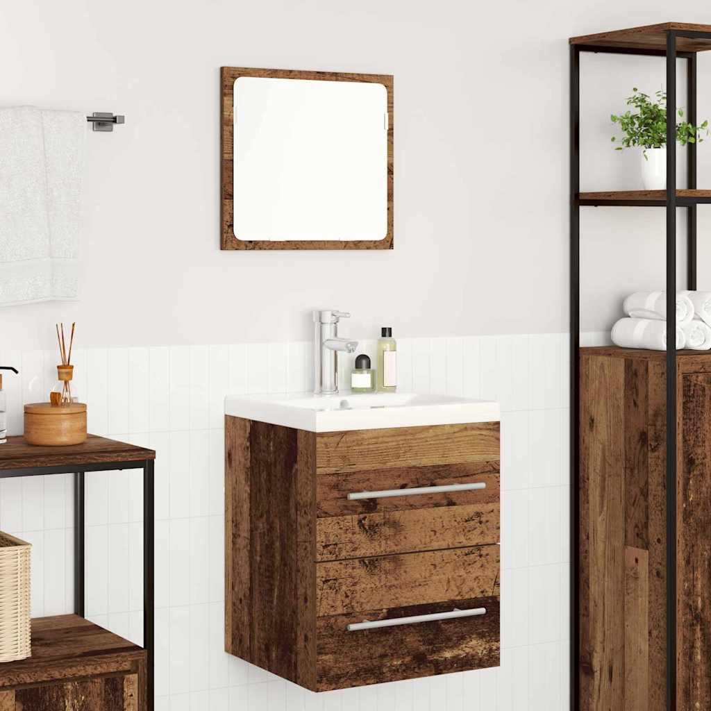 vidaXL Waschbeckenschrank mit Schubladen Braun 42 x 39 x 52 cm