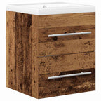 vidaXL Waschbeckenschrank mit Schubladen Braun 42 x 39 x 52 cm