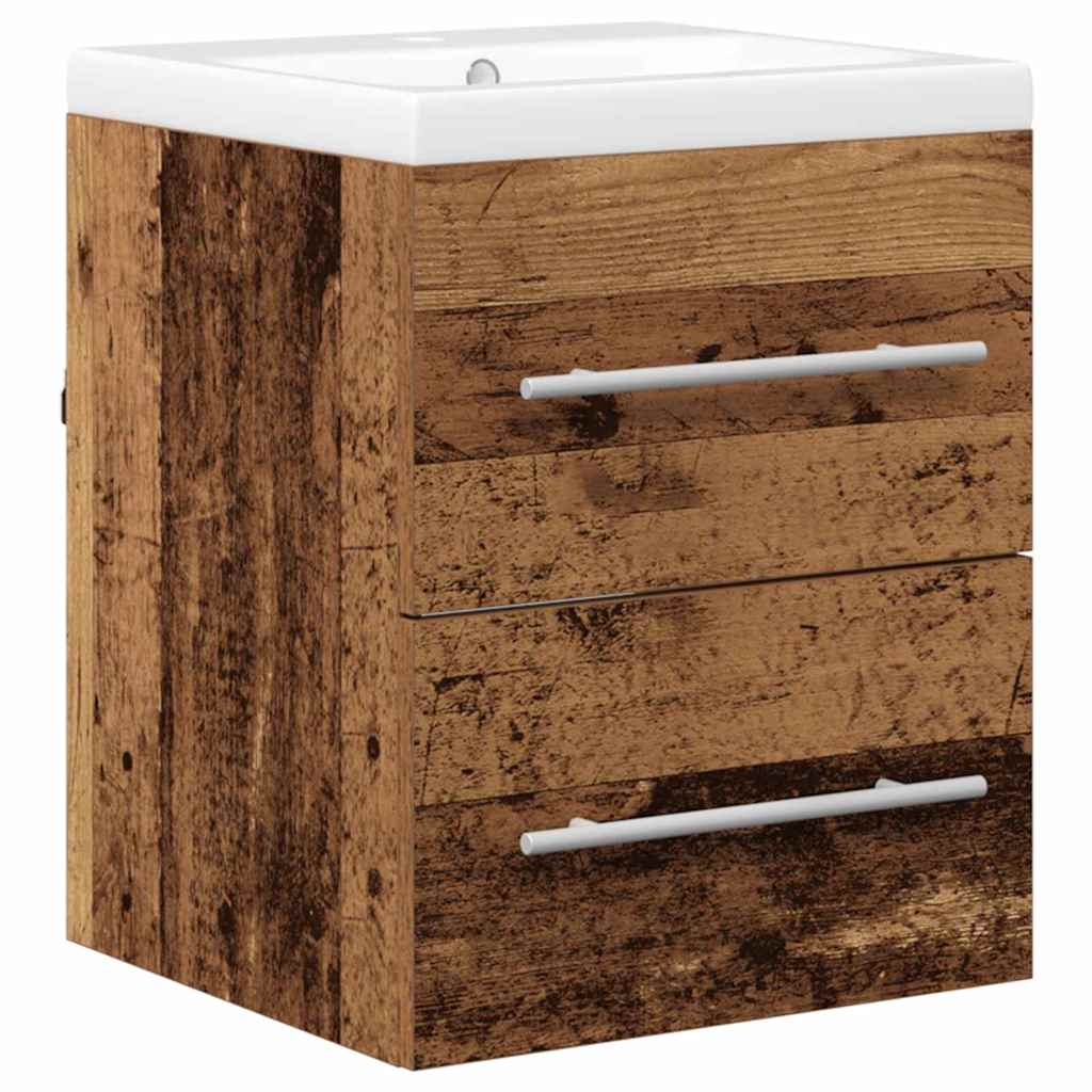 vidaXL Waschbeckenschrank mit Schubladen Braun 42 x 39 x 52 cm
