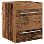 vidaXL Waschbeckenschrank mit Schubladen Altholz 41 x 38,5 x 48 cm