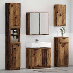 vidaXL Badezimmermöbel-Set mit Schubladen 4 pcs Altholz Holzwerkstoff