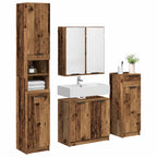 vidaXL Badezimmermöbel-Set mit Schubladen 4 pcs Altholz Holzwerkstoff