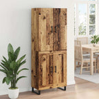 vidaXL Highboard 2 pcs Altholz 69,5 x 34 x 180 cm