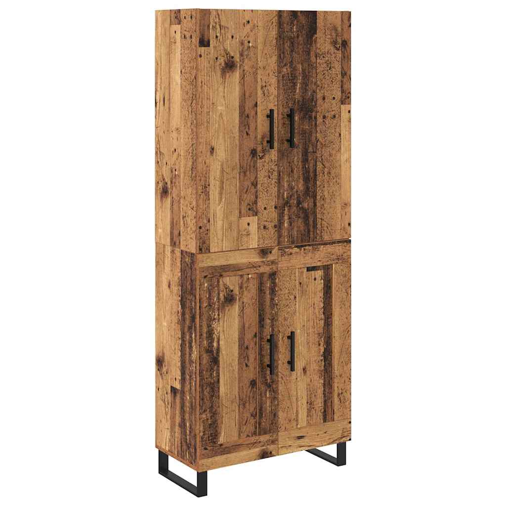 vidaXL Highboard 2 pcs Altholz 69,5 x 34 x 180 cm
