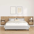 vidaXL Kopfteil mit Schrank 3 pcs Artisan-Eiche Holzwerkstoff